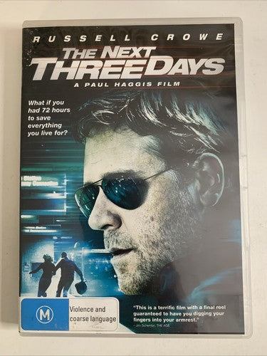 The Next Three Days (DVD, 2010) Russell Crowe Region 4