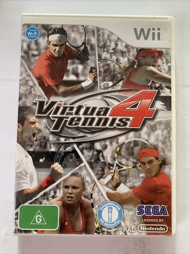 Virtua Tennis 4 Nintendo Wii PAL SEGA Game Complete