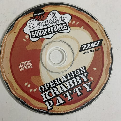 Spongebob Squarepants: Operation Krabby Patty PC Windows CD-ROM Game