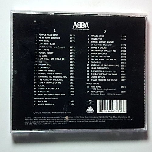 ABBA – The Definitive Collection (CD, 2002, 2-Disc) Australia 589 793-2