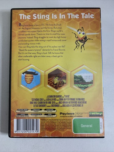 Plan Bee: The Sting Is In The Tale (DVD, 2007) Animated Movie Region 4