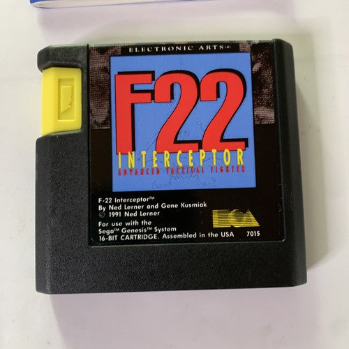F-22 Interceptor (Sega Mega Drive, 1991) PAL Game Complete