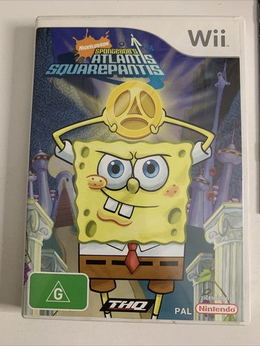 SpongeBob's Atlantis SquarePants Nintendo Wii PAL 2007 Game Complete