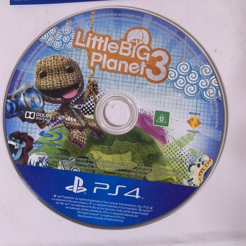 Little Big Planet 3 Sony PlayStation 4 PS4 Game Complete