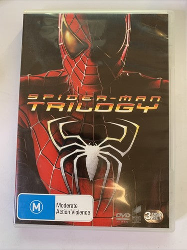 Spider-Man Trilogy 1,2,3 (DVD, 2019, 3-Disc) Tobey Maguire Region 4 &2