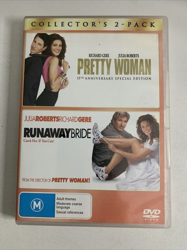 Pretty Woman / Runaway Bride (DVD, 1990) Julia Roberts, Richard Gere Region 4