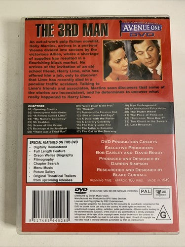 The Third Man (DVD, 1949) Orson Welles All Regions