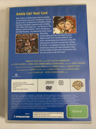 Annie Get Your Gun (DVD, 1950) Howard Keel, Betty Hutton Region 4 NEW