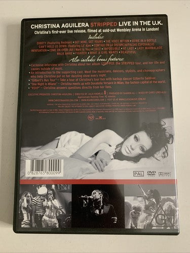 Christina Aguilera – Stripped (Live In The U.K.) (DVD, 2004) All Regions