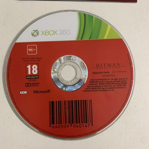 Hitman Absolution Microsoft XBOX 360 PAL Game Complete