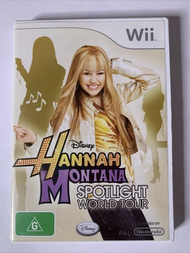 Hannah Montana: Spotlight World Tour Nintendo Wii PAL Music Game Complete