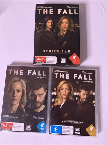 The Fall : Series 1-2 Box Set (DVD, 2015, 4-Disc) Gillian Anderson All Regions