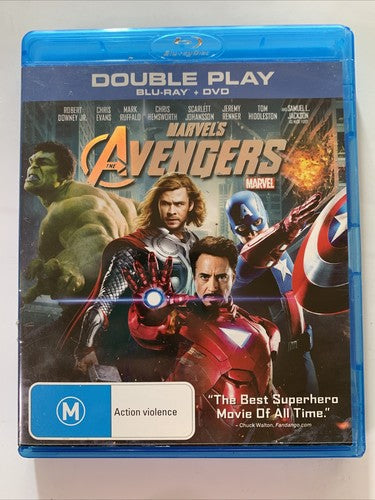The Avengers (Blu-ray + DVD, 2012, 2-Disc) Marvel Film Region B &4