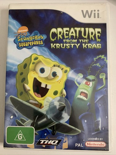 SpongeBob SquarePants: Creature From The Krusty Krab 2006 Nintendo Wii PAL Game