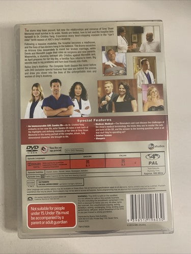 Grey's Anatomy : Season 10 (DVD, 2013, 6-Disc) Region 4
