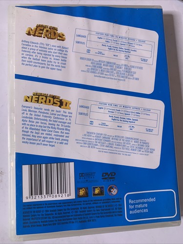 Revenge Of The Nerds 1 & 2 (DVD, 2-Disc) Comedy Region 4