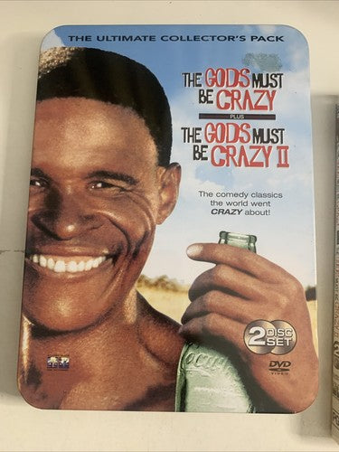 The Gods Must Be Crazy 1 & 2 Steelcase Collector's Edition (DVD, 1980) Region 4