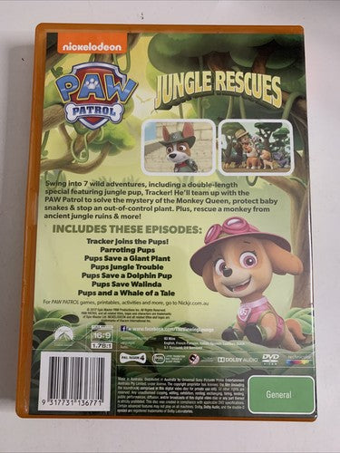 Paw Patrol: Jungle Rescues (DVD, 2017) Animation Region 4