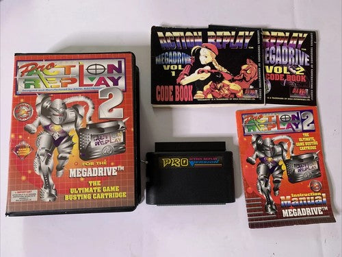 Datel Pro Action Replay 2 For SEGA Mega Drive Cheats Universal Cartridge Adapter