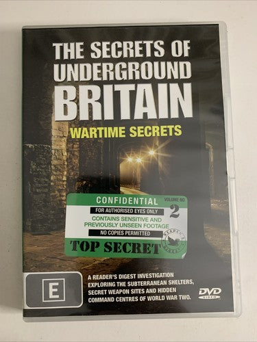 The Secrets Of Underground Britain: Wartime Secrets (DVD, 2008) All Regions NEW