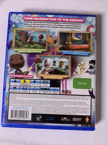 Little Big Planet 3 Sony PlayStation 4 PS4 Game Complete