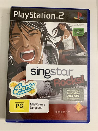 Singstar Rocks! PS2 Sony PlayStation 2 Karaoke Game Complete