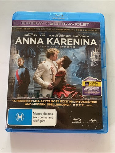 Anna Karenina (Blu-ray, 2012) Jude Law, Keira Knightley, Emily Watson All Region