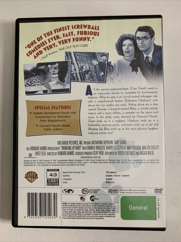 Bringing Up Baby! (DVD, 1938) Cary Grant, Katharine Hepburn Region 4