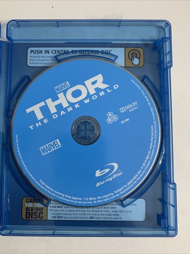 Thor: The Dark World (Blu-ray 3D + 2D, 2013, 2-Disc) Chris Hemsworth All Regions