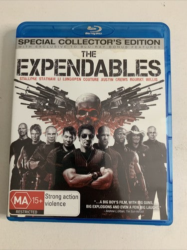 The Expendables (Blu-ray, 2010) Sylvester Stallone, Dolph Lundgren, Jason Statha