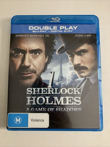 Sherlock Holmes: A Game of Shadows (Blu-ray, 2012, 2-Disc) Region B