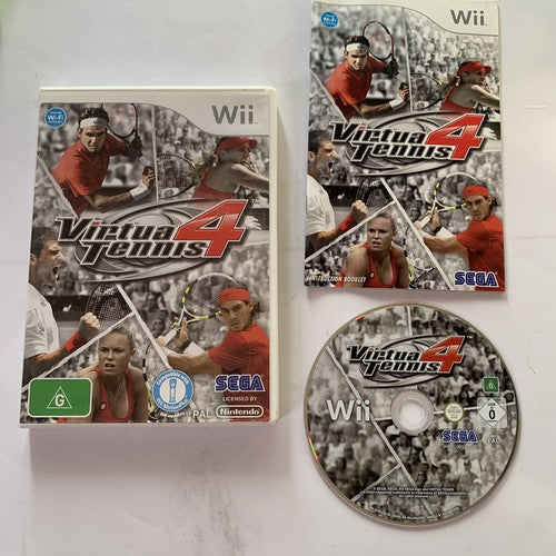 Virtua Tennis 4 Nintendo Wii PAL SEGA Game Complete