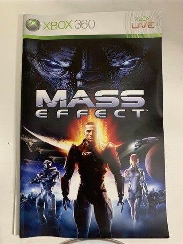 Mass Effect Microsoft XBOX 360 PAL 2007 Game Complete
