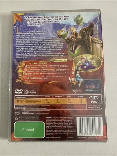 Tinker Bell and the Lost Treasure (DVD, 2009) Disney Animated Film Region 4