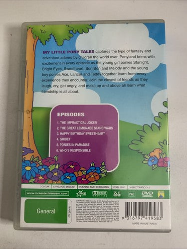 My Little Pony Tales : Vol 4 (DVD, 1992) Animation Region 4