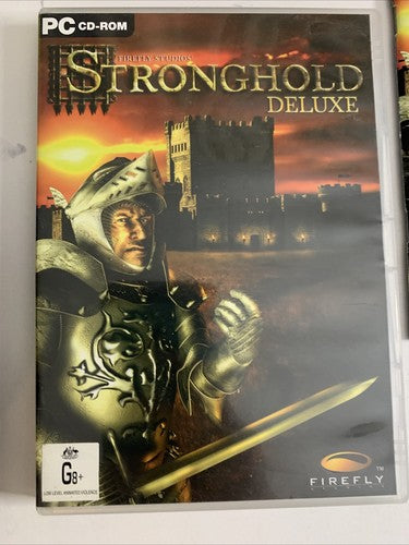 Stronghold Deluxe PC Windows CD-ROM 2005 RTS Strategy Game Complete