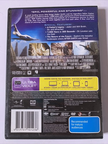 After Earth (DVD, 2013) Will Smith, Jaden Smith Region 4 &2