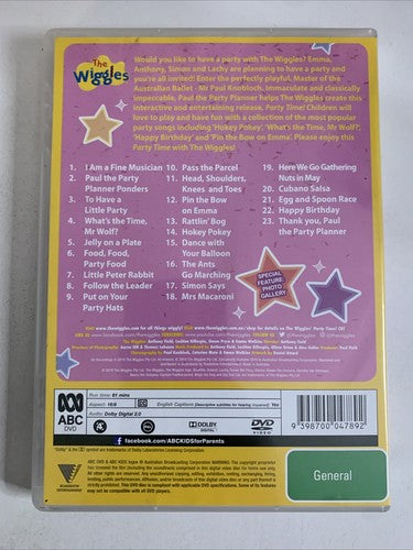 The Wiggles: Party Time! (DVD, 2019) Region 4