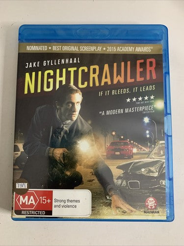 Nightcrawler (Blu-ray, 2014) Jake Gyllenhaal, Renee Russo Region B