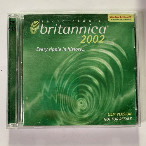 Encyclopaedia Britannica 2002 PC CD-ROM Windows 95/98 Mac