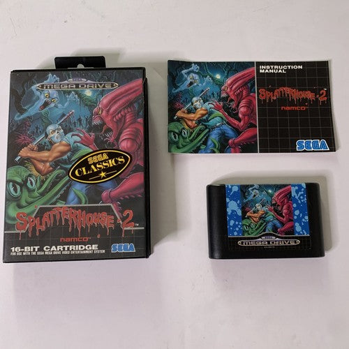 Splatterhouse 2  SEGA Mega Drive PAL 1986 Game Complete