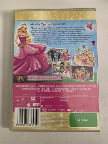 Barbie: Princess Charm School (DVD, 2010) Animated Movie Region 4 &2