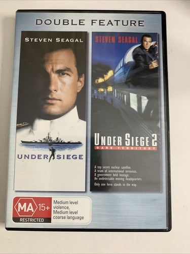 Under Siege 1 & 2 (DVD, 1992, 2-Disc) Steven Seagal Region 4