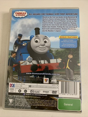 Thomas & Friends: The Adventure Begins (DVD, 2015) Region 4