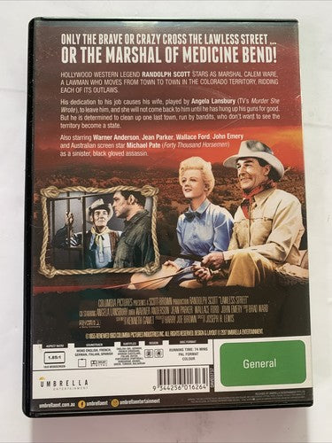 A Lawless Street (DVD, 1955) Randolph Scott Region 4 &2