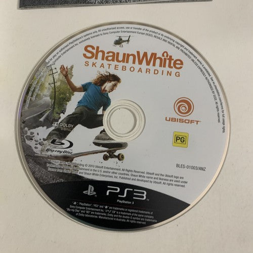 Shaun White Skateboarding PS3 Sony PlayStation 3 Game Complete