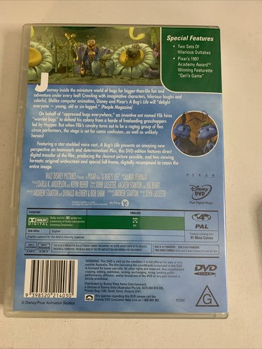 A Bug's Life (DVD, 1998) Disney Pixar Movie Region 4