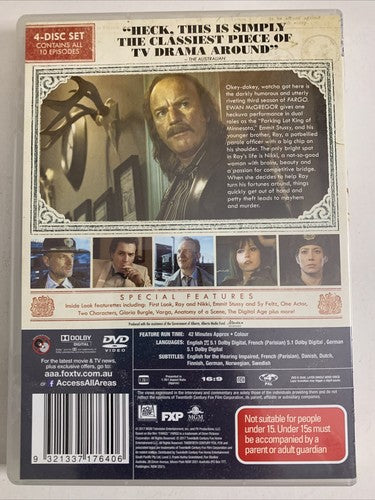 Fargo : Season 3 (DVD, 2017, 4-Disc) Billy Bob Thornton, Ewan McGregor