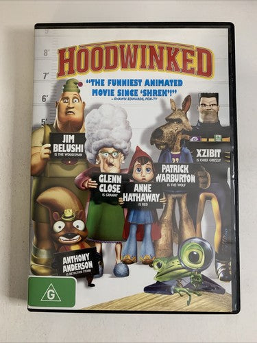 Hoodwinked (DVD, 2005) Anne Hathaway, Glenn Close, Chazz Palminteri, Xzibit