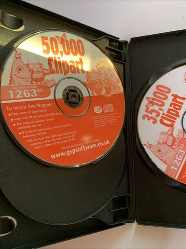 120,000 Clipart Images Royalty Free PC Windows CD-ROM 3-Disc